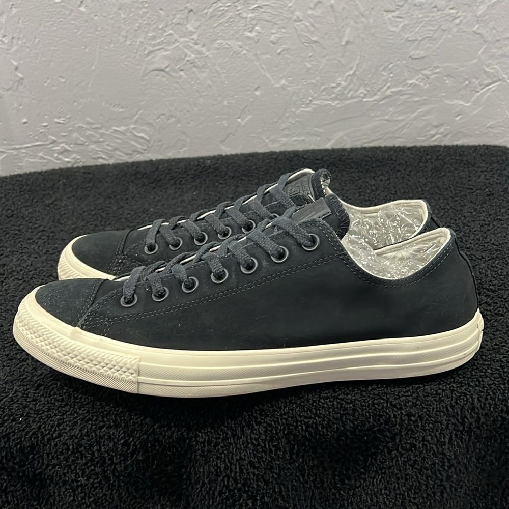 Converse Low Top Sneakers in Black and Cream Off-White - Picture 5 of 14